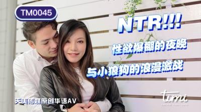 天美TM0045NTR!!性欲爆棚的夜晚，与小狼狗的浪漫激战王欣.封面