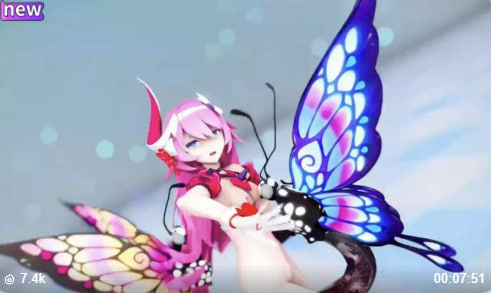 3DMMD金发昆虫无尽裸体热舞封面
