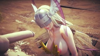 Angewomon深喉口交数码宝贝无尽模仿封面