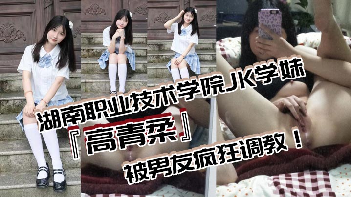 湖南职业技术学院JK学妹高青柔被男友疯狂调教无毛白虎嫩穴对镜自慰抽插粉嫩欲滴的诱惑无法抗拒封面