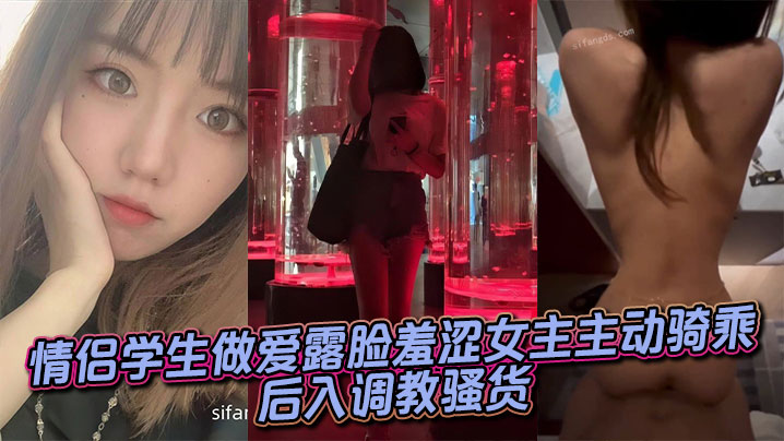 情侣学生做爱露脸羞涩女主主动骑乘后入调教骚货封面