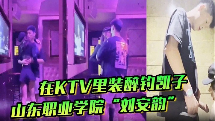 山东职业学院刘安韵在KTV里装醉钓凯子并勾引到卫生间后入封面