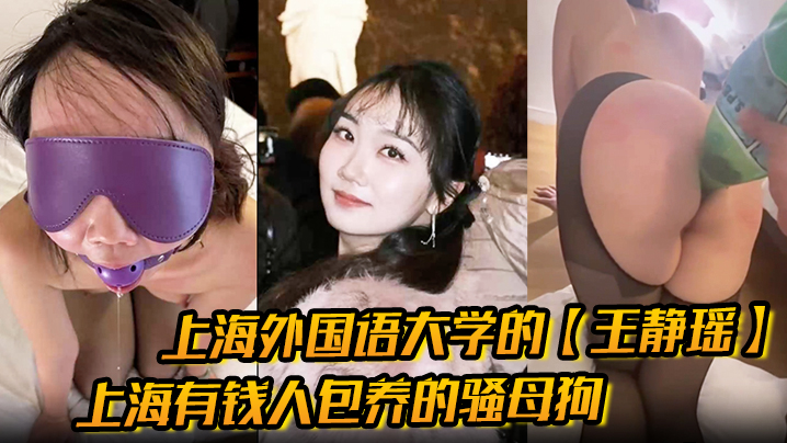 上海外国语大学的王静瑶留学法国的婊子上海有钱人包养的骚母狗喜欢玩sm被金主大哥当喷泉玩封面