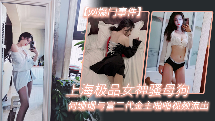 网爆门事件上海极品女神骚母狗何珊珊与富二代金主啪啪视频流出封面