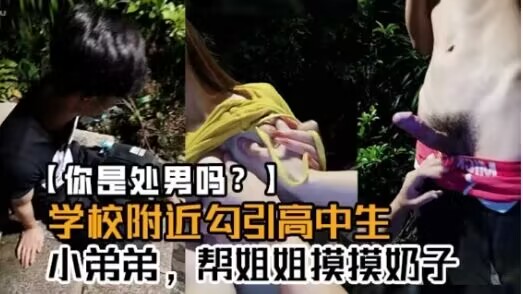 真实拍摄学校附近勾引高中生小弟弟帮姐姐摸摸奶子你是处男吗这么快就软了封面