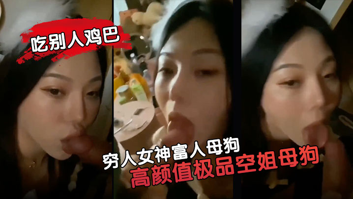 穷人女神富人母狗高颜值极品空姐母狗属性拉你的女神就的是这样吃别人鸡巴的封面
