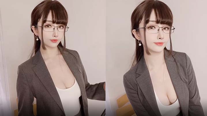 带着眼镜的小姐姐勾引的眼神足够让你犯罪.封面