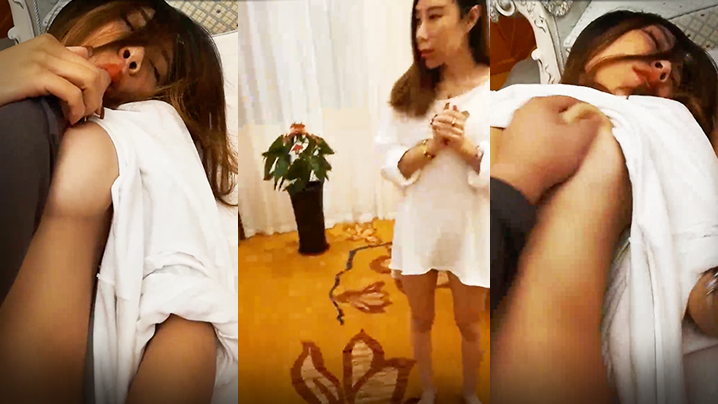 【寂寞少妇】“美女多久没做了_想不想啊_哥哥的鸡巴好大_好舒服”穿着性感的白富美被上门维修师傅诱惑啪啪。}封面