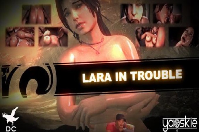 歐美3D同人動畫 Lara In Trouble封面