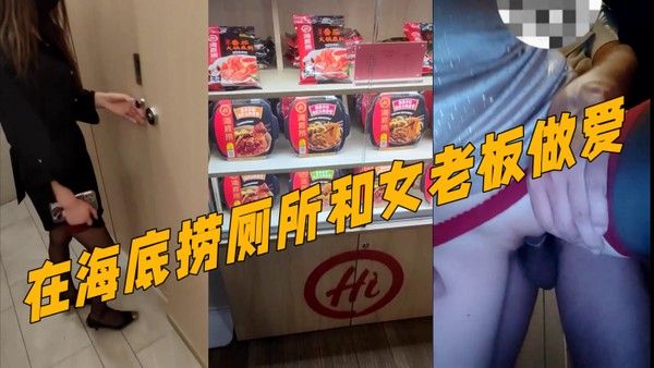 真实记录和女老板的故.事新作在海底捞厕所和女老板做爱外面人来人往真刺激封面
