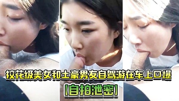 自拍泄密校花级美女和 土豪男友自驾游在车上口爆封面
