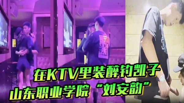 山东职业学院刘安韵在KTV里装醉钓凯子并勾引到卫生 间后入封面