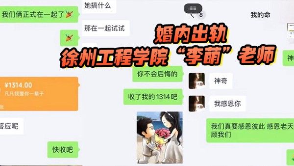 徐州工程学院李萌老师严重违纪言行不 当假公济私婚内出轨封面