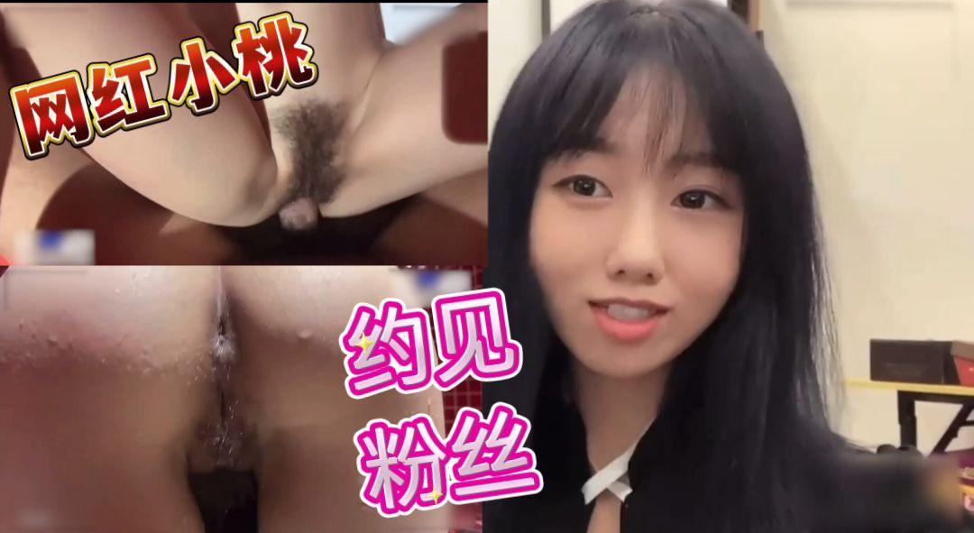 网红小桃，约见粉丝被内射封面