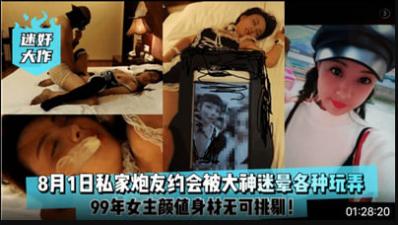 8月1日私家炮友约会被大神迷晕各种玩弄.封面