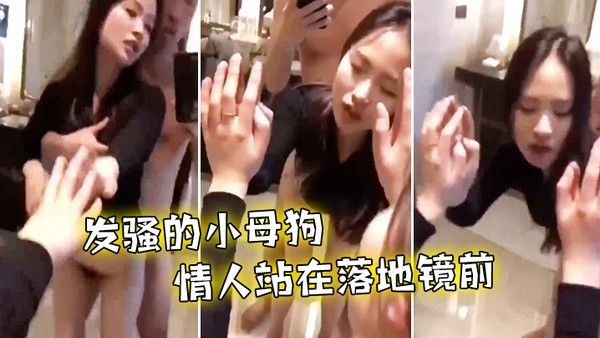 后入发 骚小母狗情人站在落地镜前啪啪声真诱人封面
