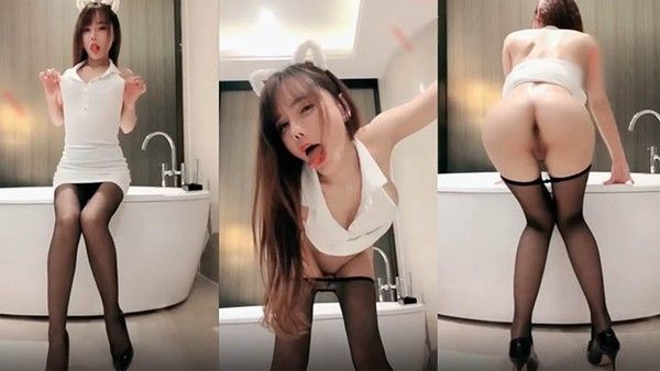 嫩模艾小青私拍极品网红嫩模艾小青_猫耳女郎浴大尺度私拍封面