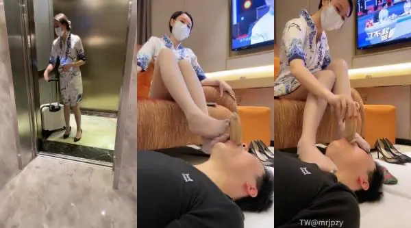 空姐S女王调教 稀缺重度变态调教女王 粗口淫语调教恋足男 原味丝袜新的体验 狗只能越来越贱 对主要求无条件服从封面