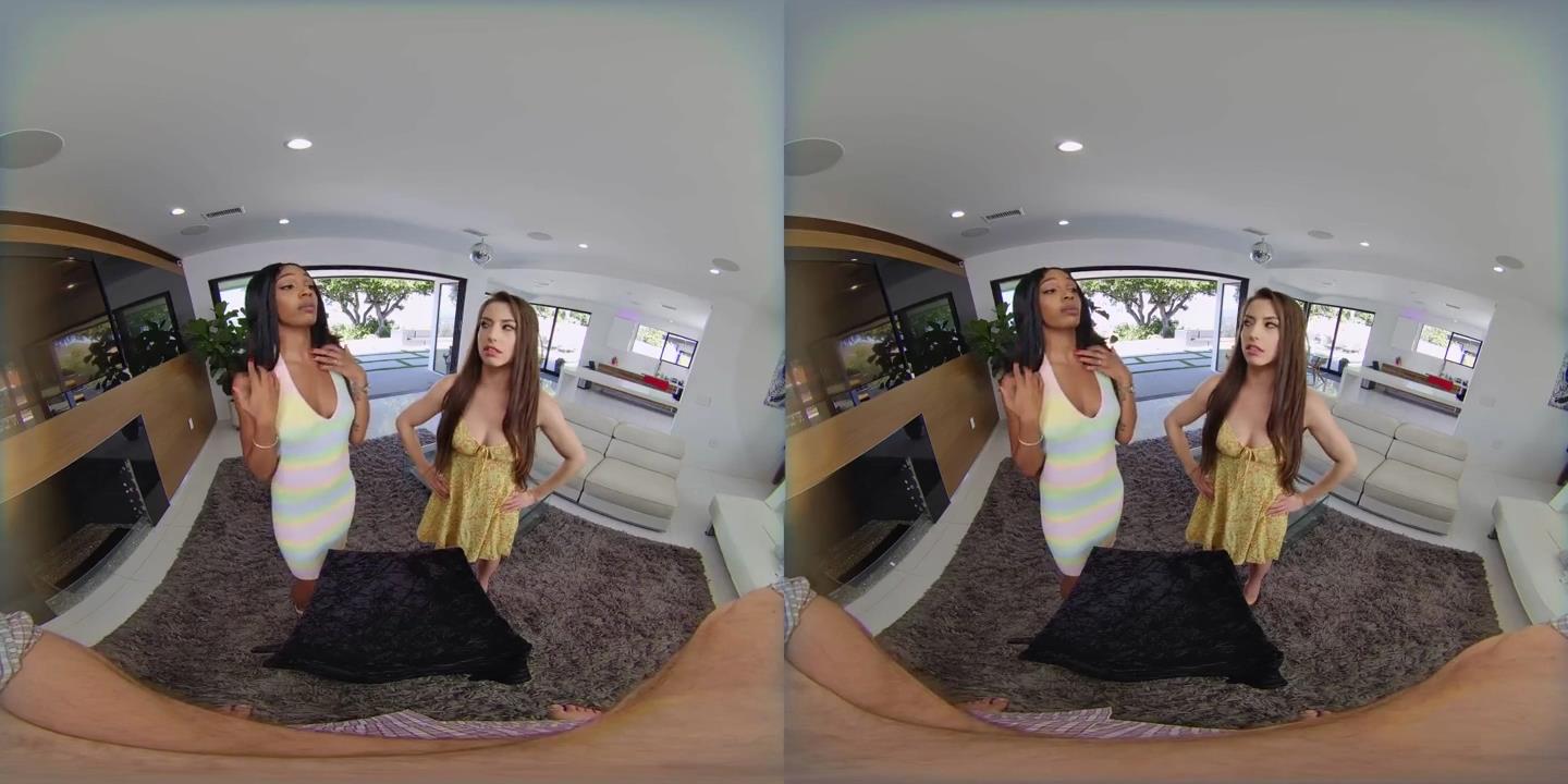 VR BANGERS跨种族FFM三人组和两个性感的复活节兔子封面