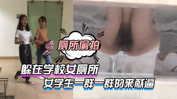 躲在女厕所女学生一群的来献逼.封面