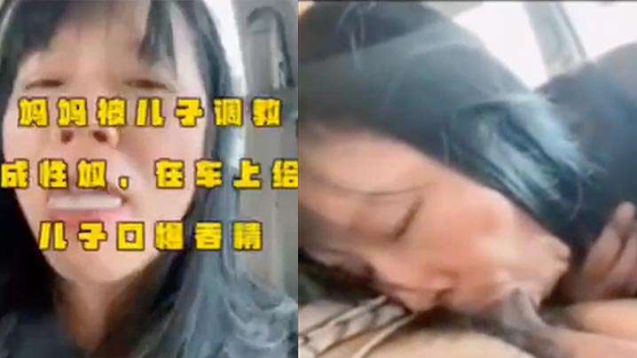 儿子调教妈妈在车上给儿子口交.封面